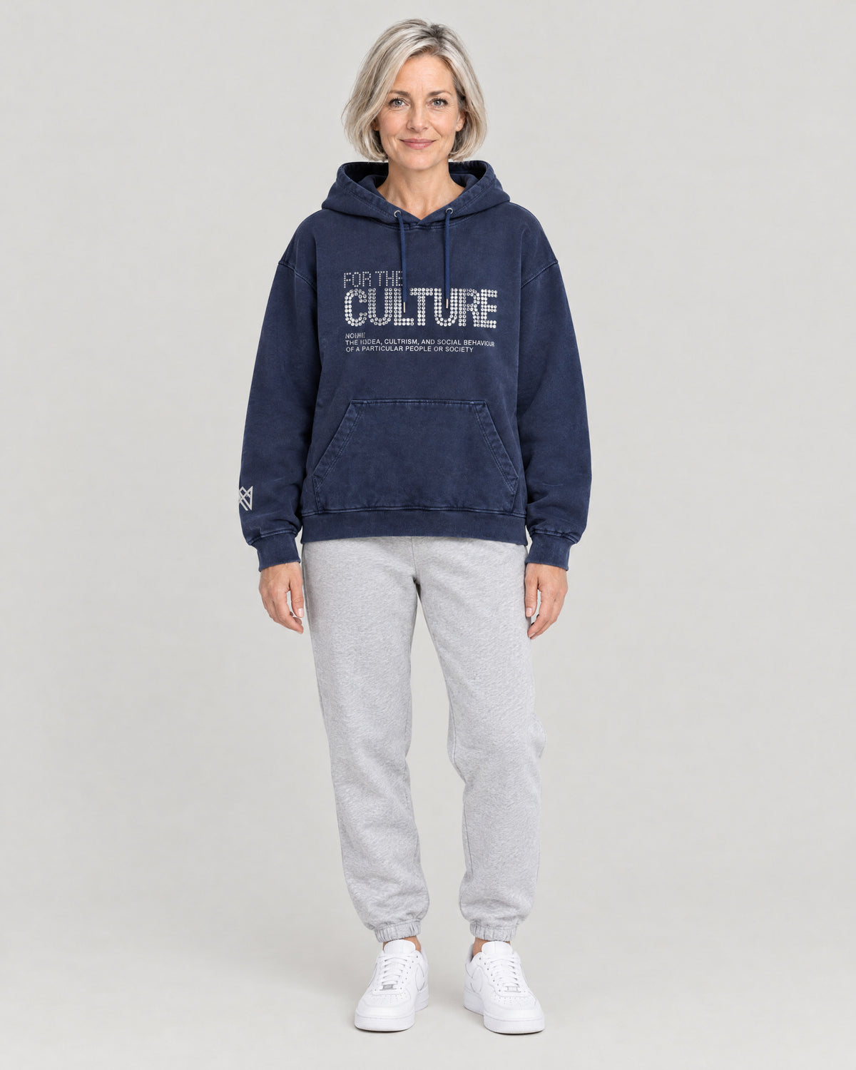 Hoodie Marineblau – Vorderansicht
