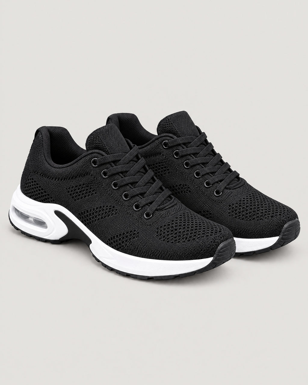 Sneaker Luftpolster Schwarz – Paar