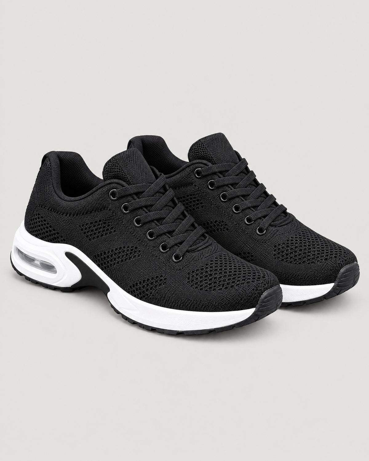 Sneaker Luftpolster Schwarz – Paar