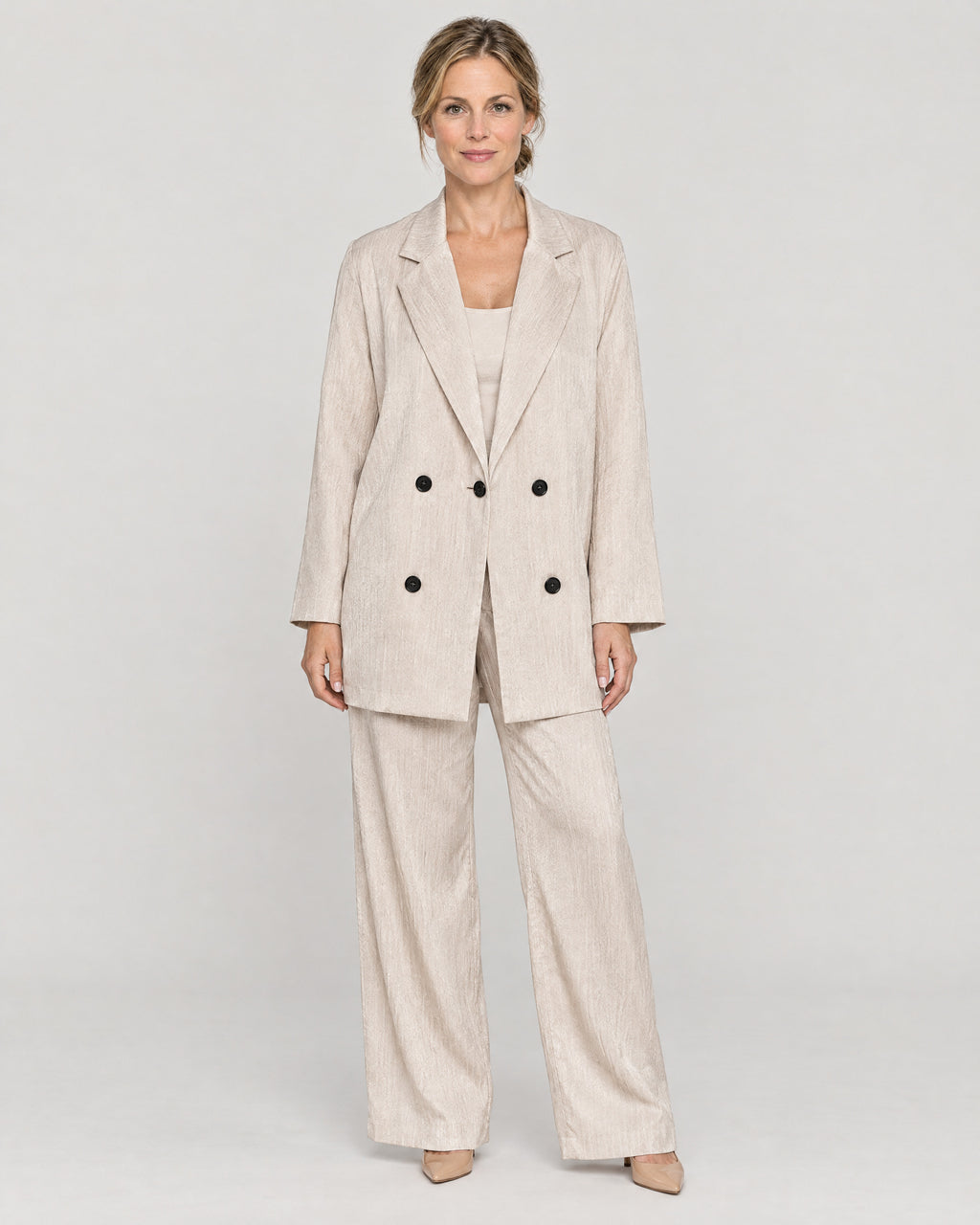 Hosenanzug Beige – Vorderansicht