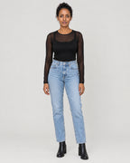 Mesh Top Schwarz – Vorderansicht