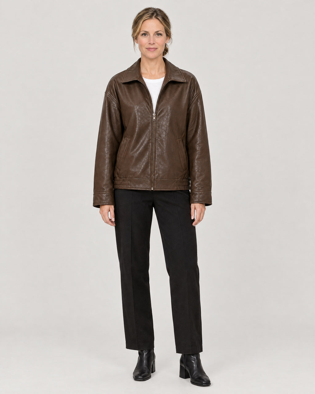 Kunstlederjacke – Vorderansicht