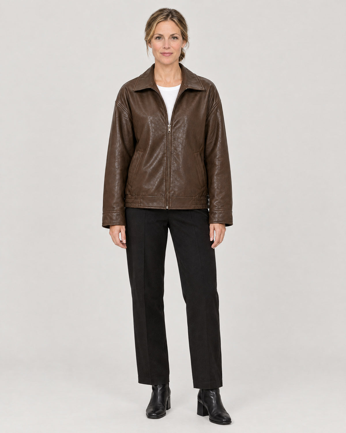 Kunstlederjacke – Vorderansicht