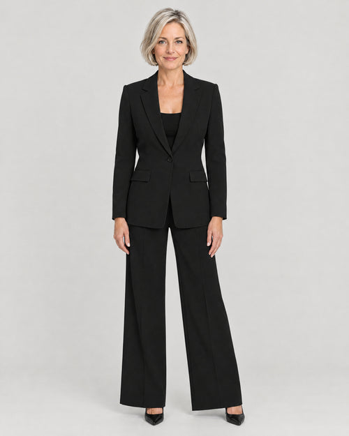 Blazer-Set Schwarz – Vorderansicht