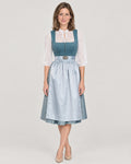 Dirndl Set Hellblau – Vorderansicht