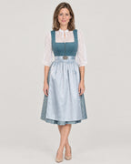Dirndl Set Hellblau – Vorderansicht