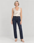 Satin Top Champagner – Vorderansicht