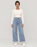 Thermojeans Hellblau – Vorderansicht