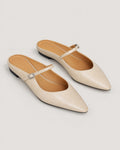 Mary Jane Mules Damen Beige – Paar
