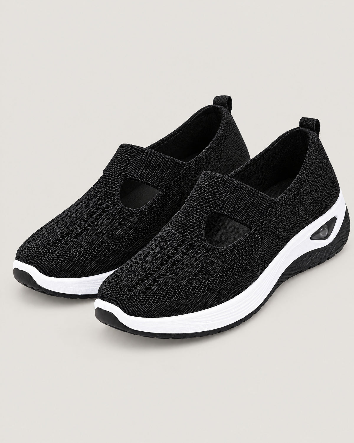 Slip-on Sneaker Schwarz – Vorderansicht