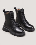 Schnürstiefeletten Schwarz – Paar