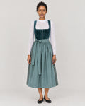 Midi Dirndl Hellgrün – Vorderansicht