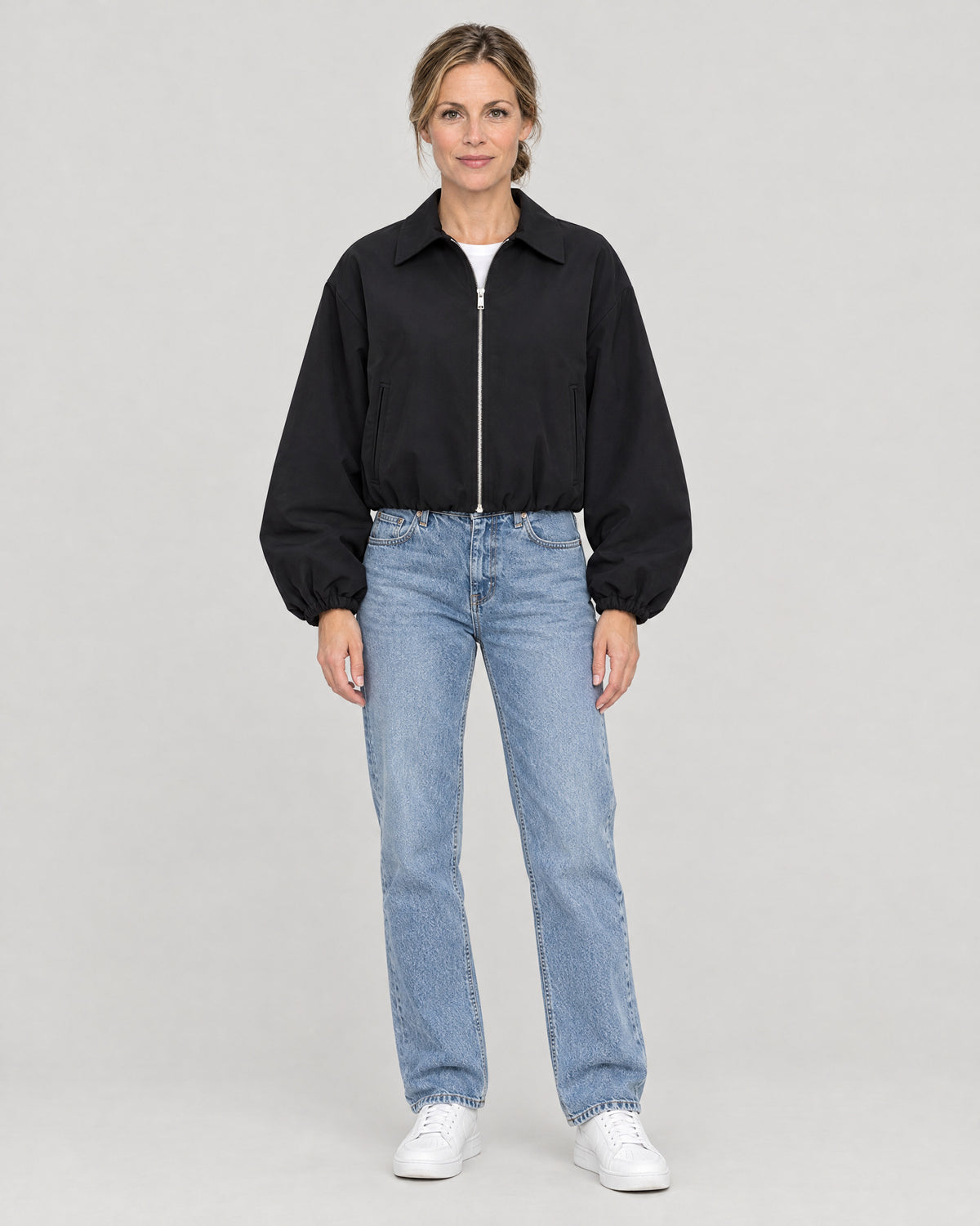 Blouson Schwarz – Vorderansicht