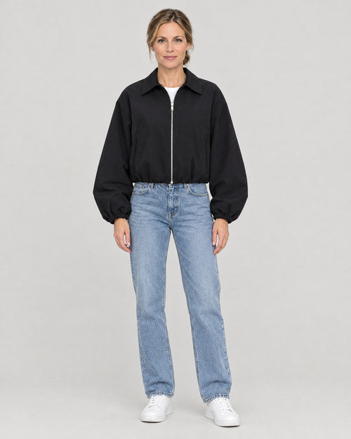 Blouson Schwarz – Vorderansicht