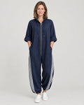 Jumpsuit Damen Dunkelblau – Vorderansicht