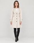 Trenchcoat Damen Beige – Vorderansicht