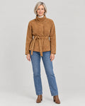Wildlederjacke Kamel – Vorderansicht