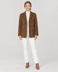 Wildlederjacke Braun – Vorderansicht