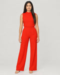 Jumpsuit Rot – Vorderansicht