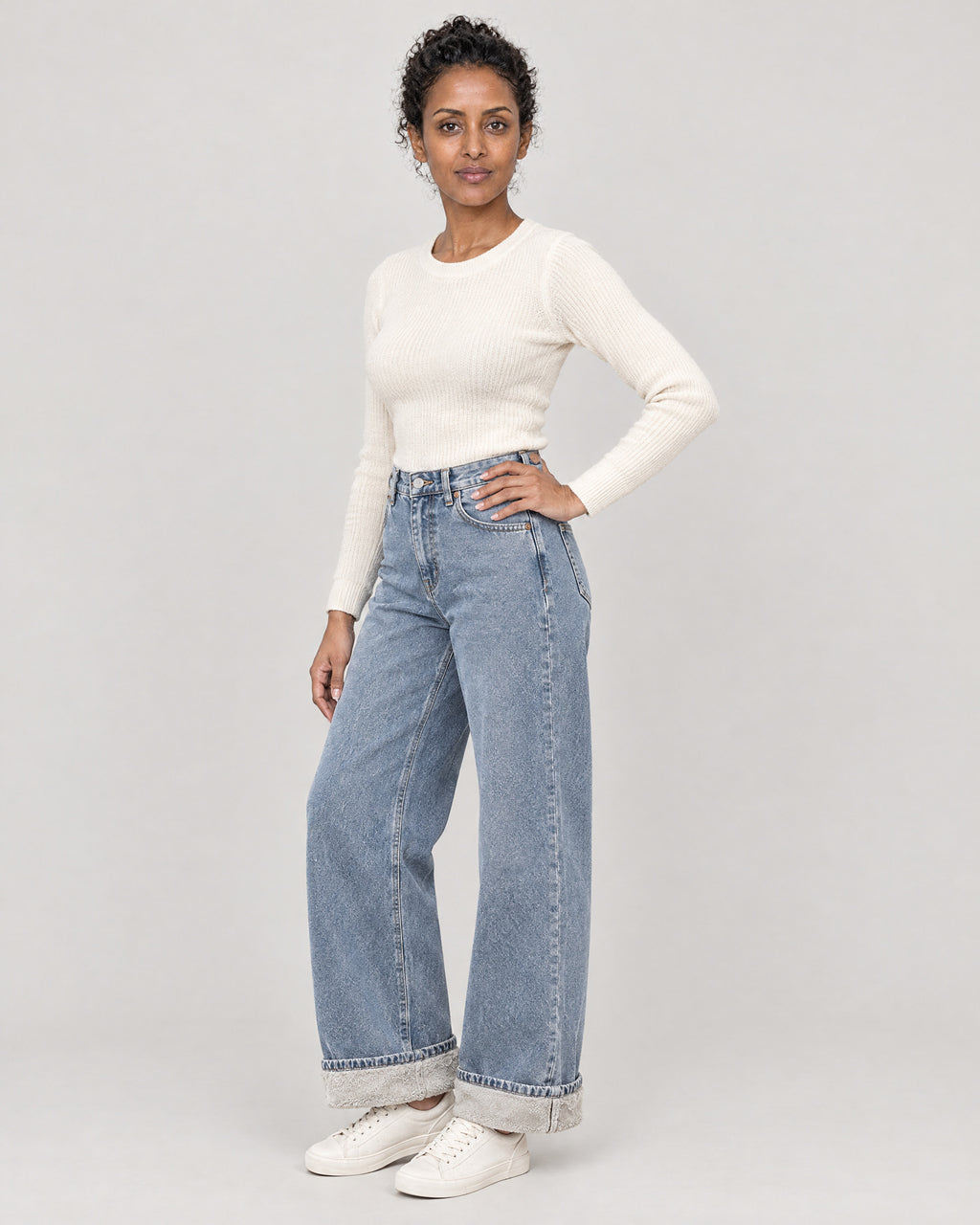 Thermojeans – Dreiviertelansicht