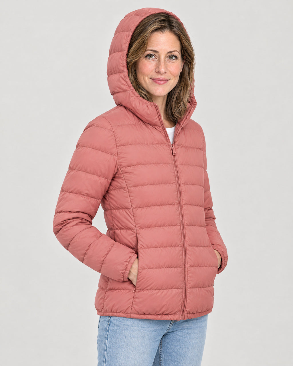 Daunenjacke – mit Kapuze