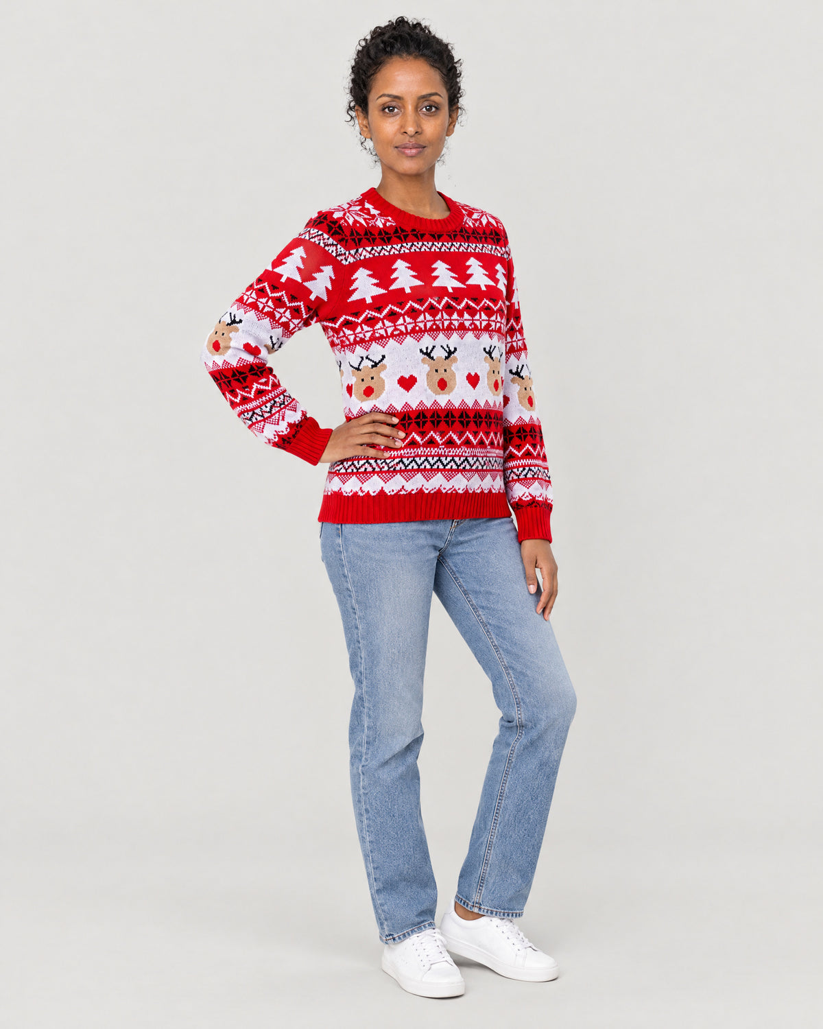 Weihnachtspullover – Dreiviertelansicht