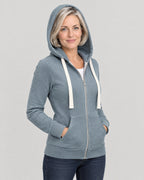 Fleece Sweatjacke – mit Kapuze