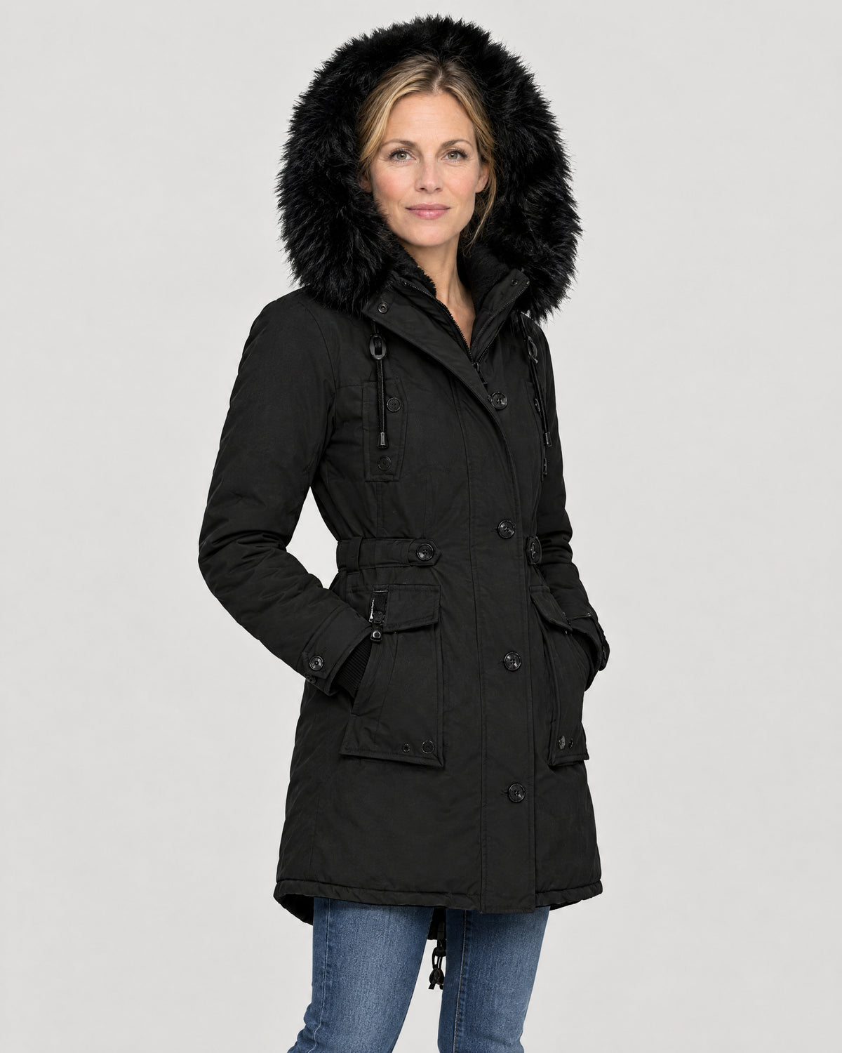 Winterparka – mit Kapuze