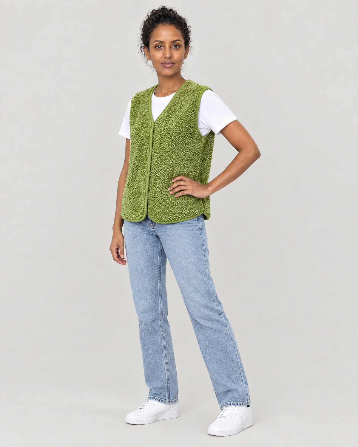 Strickweste – Dreiviertelansicht