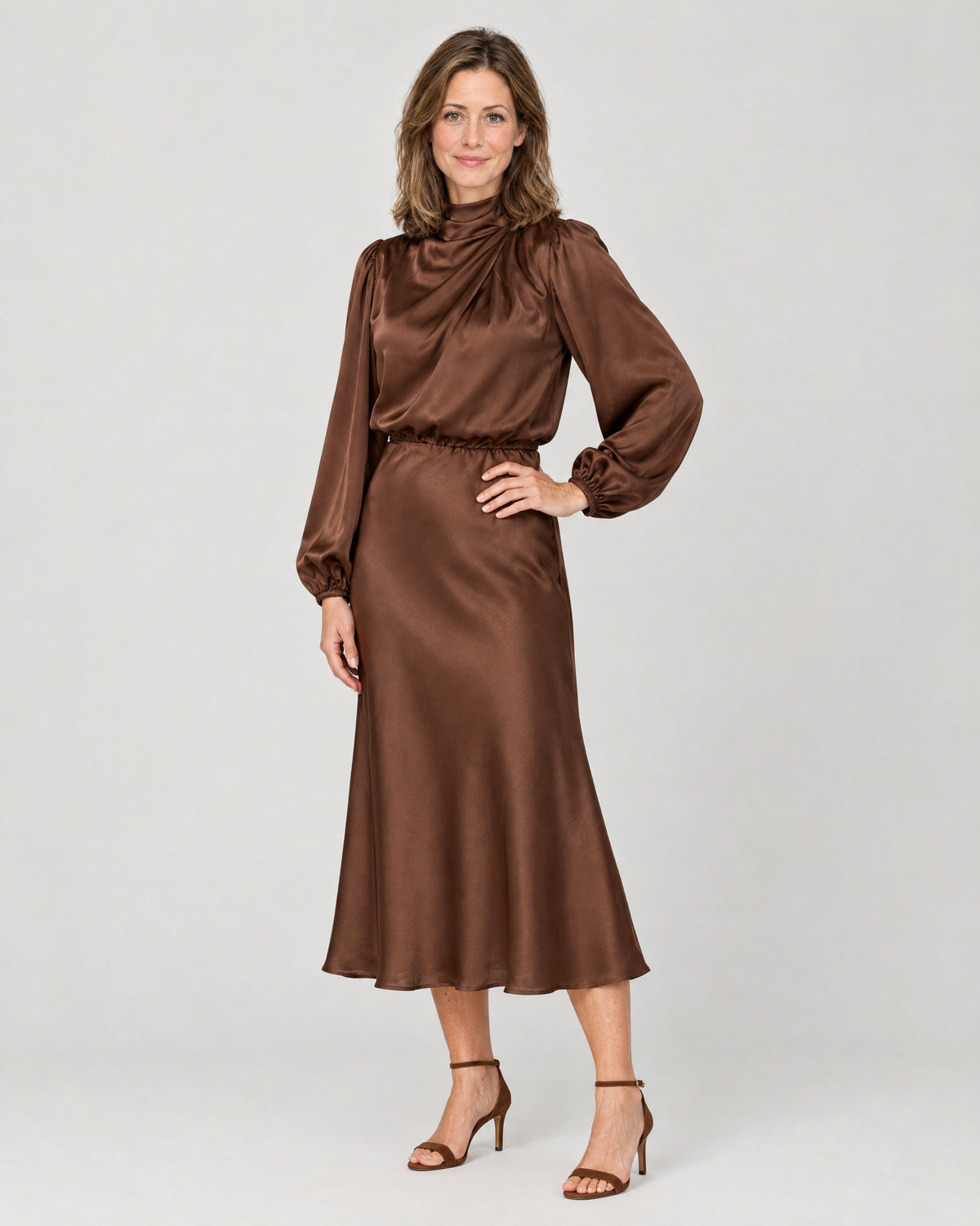 Midikleid – Dreiviertelansicht