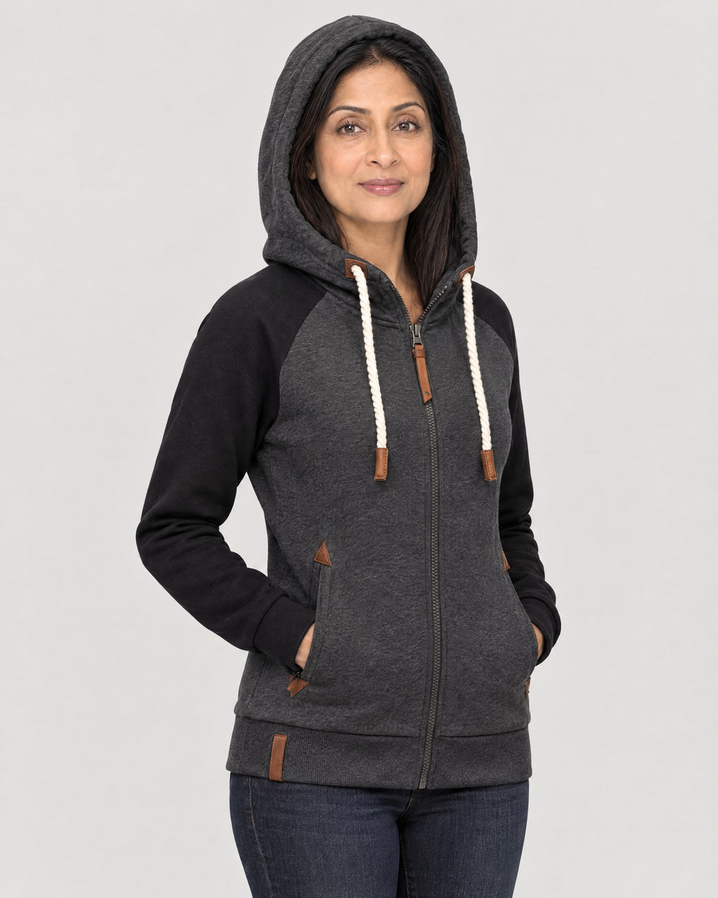 Sweatjacke – mit Kapuze
