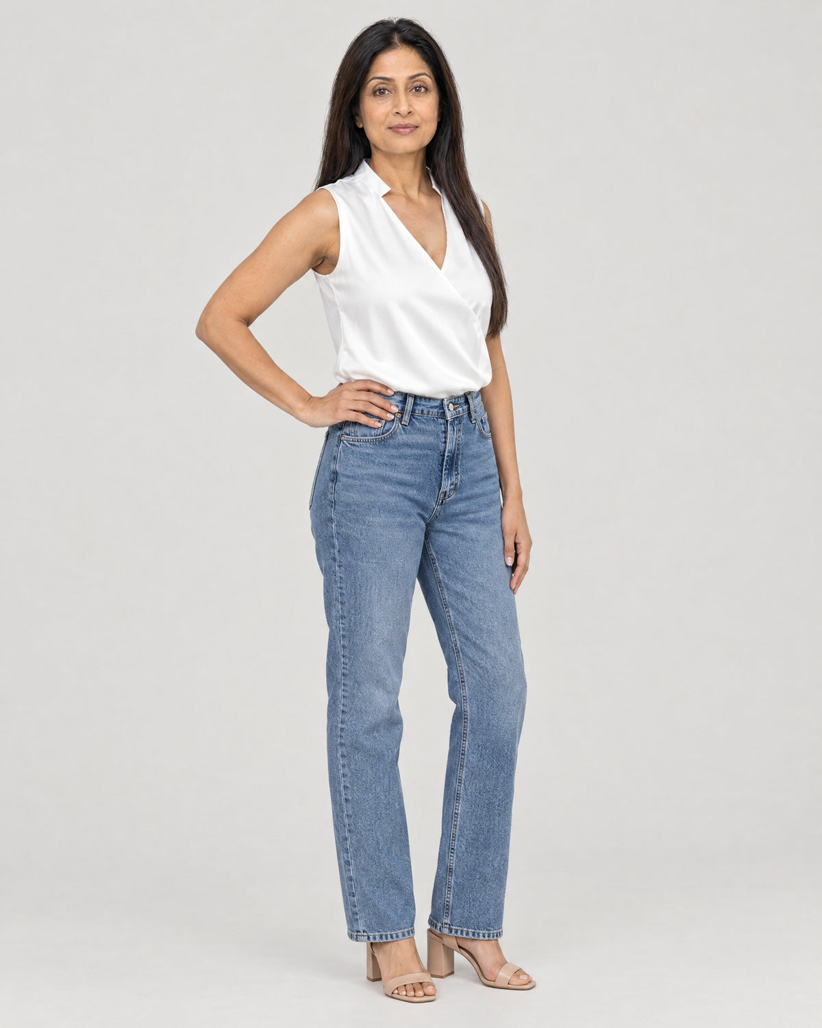 Wickelbluse – Dreiviertelansicht