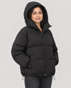 Pufferjacke – mit Kapuze