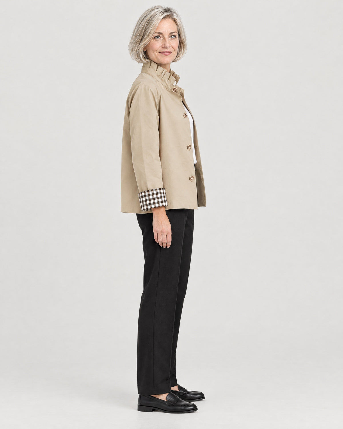 Trenchjacke – Seitenansicht