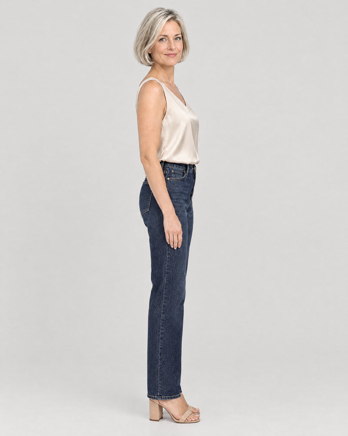 Satin Top – Seitenansicht