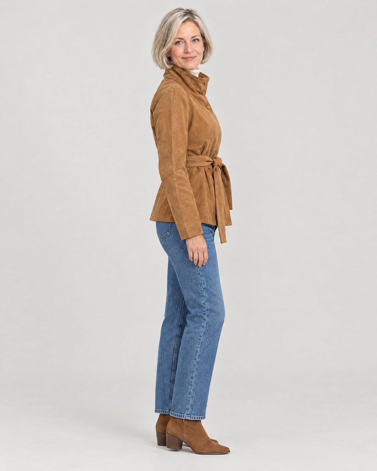 Wildlederjacke – Seitenansicht