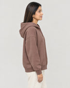 Oversize Kapuzenpullover – Seitenansicht