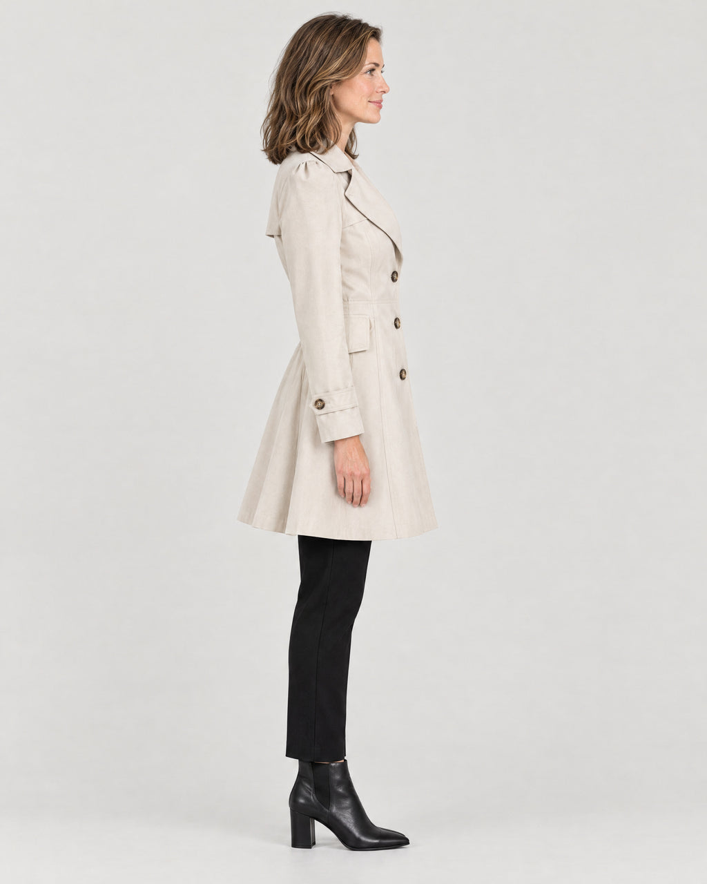 Trenchcoat – Seitenansicht
