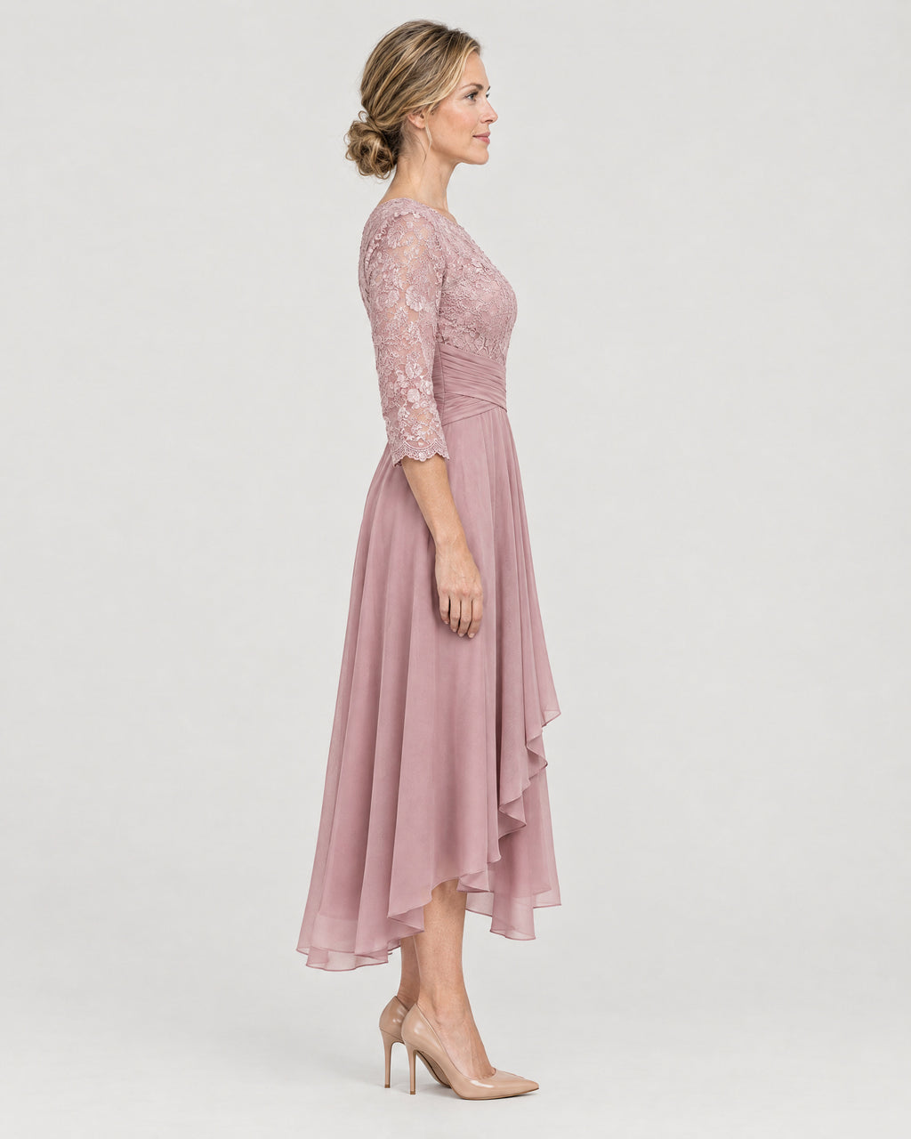 Spitzenkleid – Seitenansicht