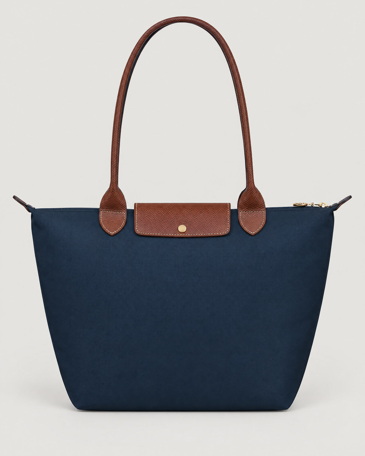 Nylon Tote Bag Marineblau – Rückseite