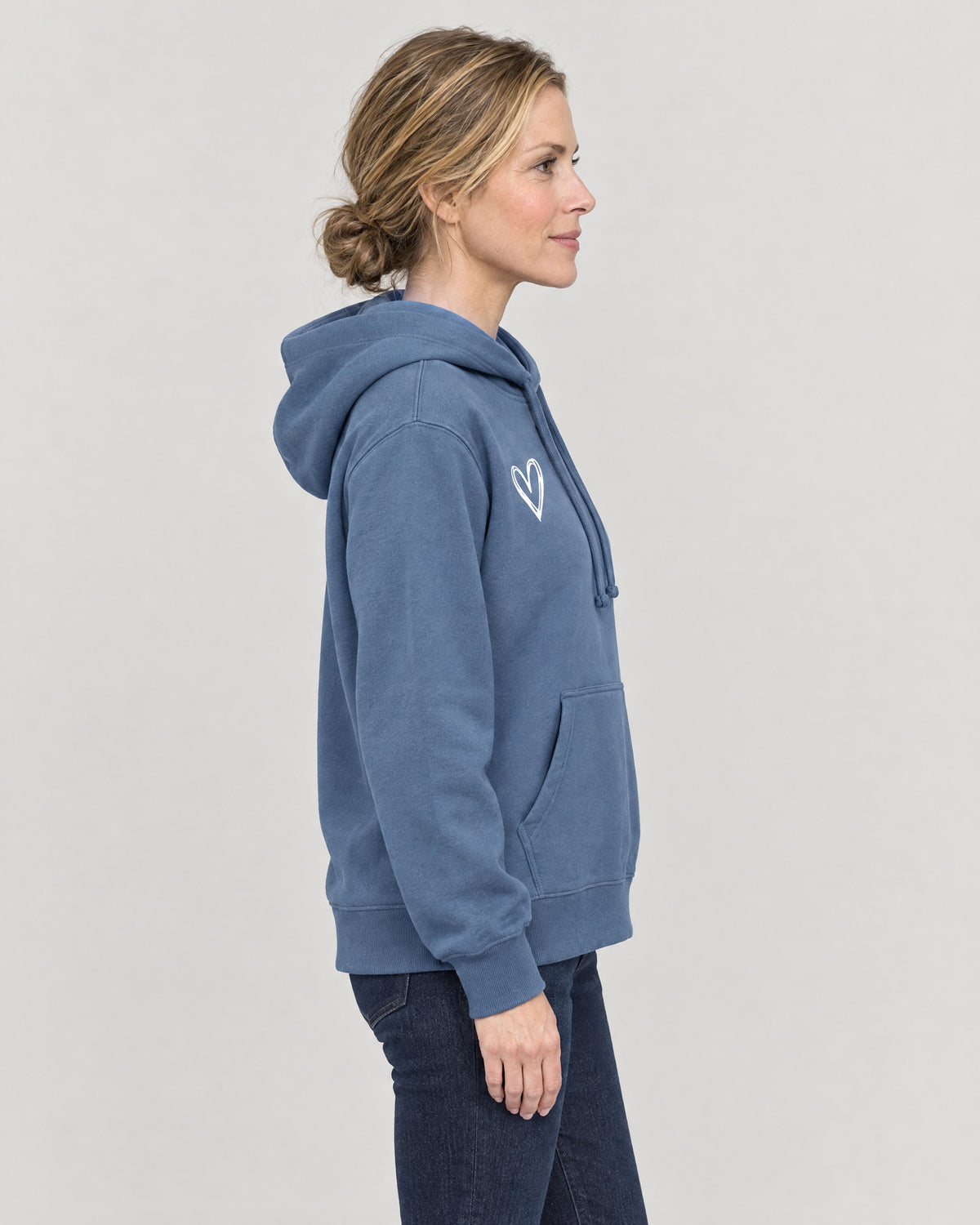 Hoodie Herz – Seitenansicht