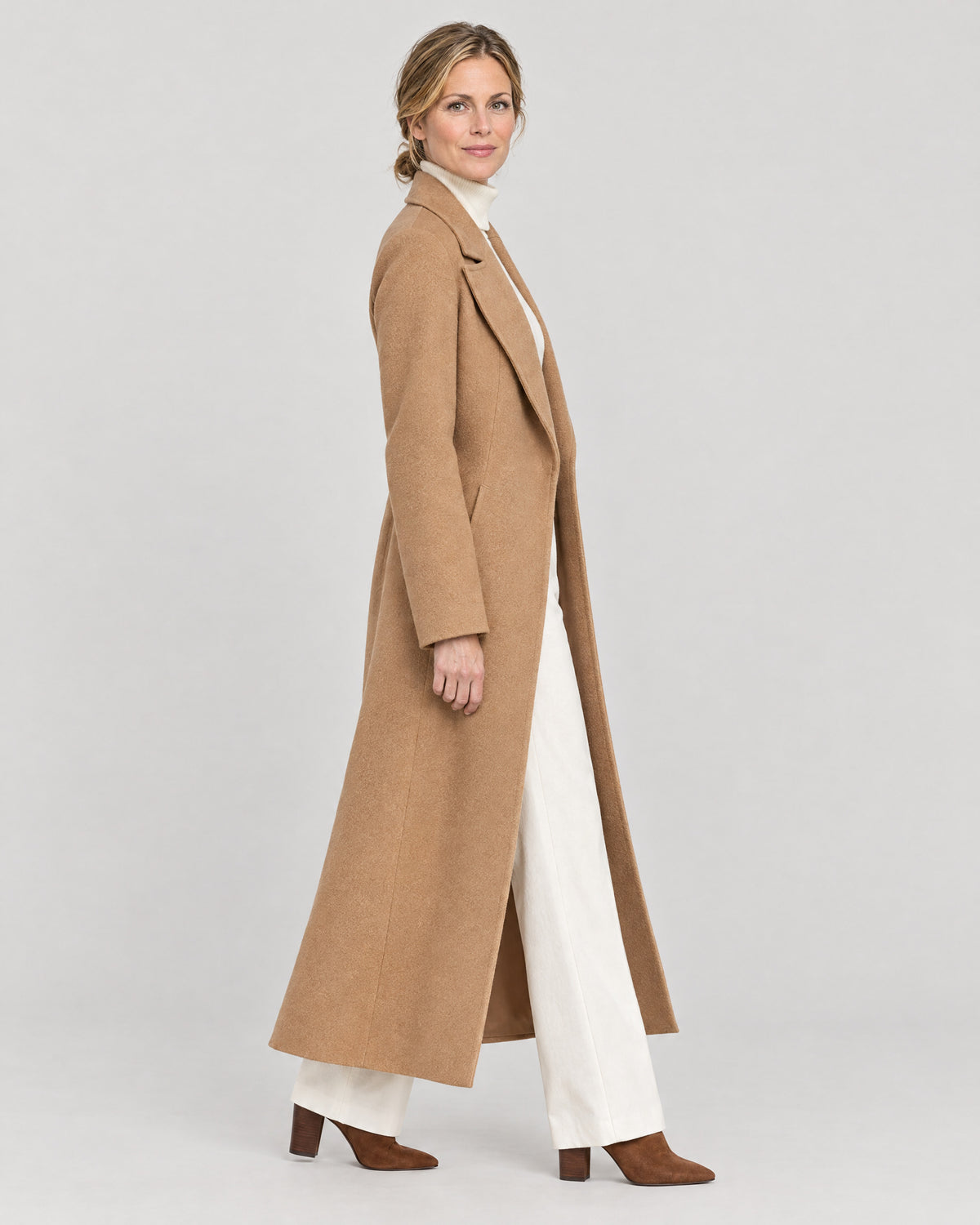 Longline Mantel – Seitenansicht