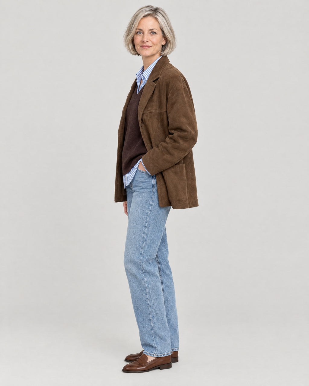 Oversize Jacke – Seitenansicht