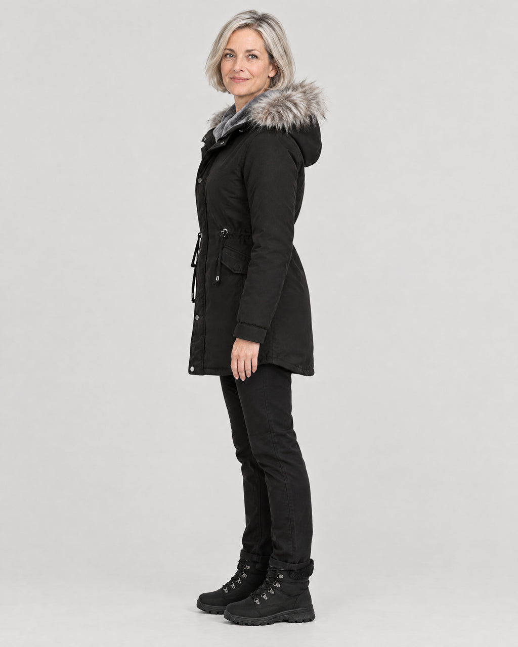 Winterparka – Seitenansicht