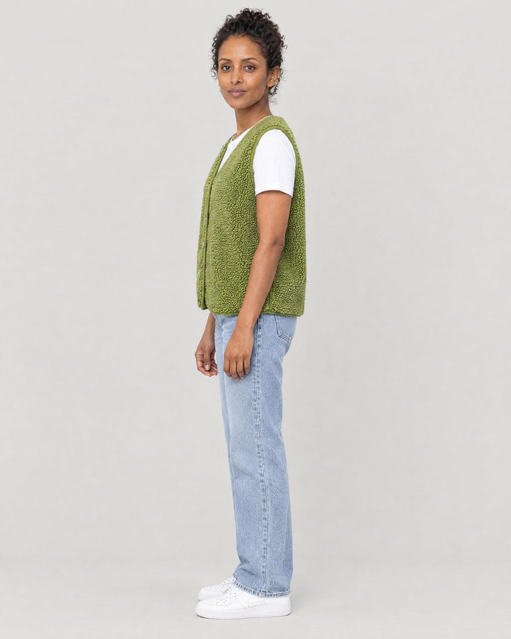 Strickweste – Seitenansicht