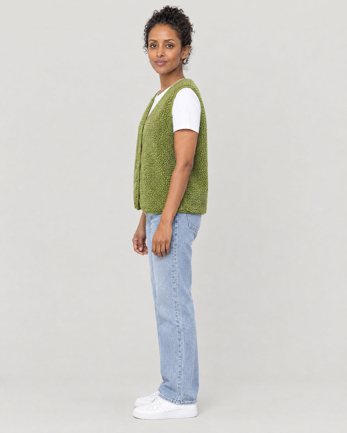 Strickweste – Seitenansicht