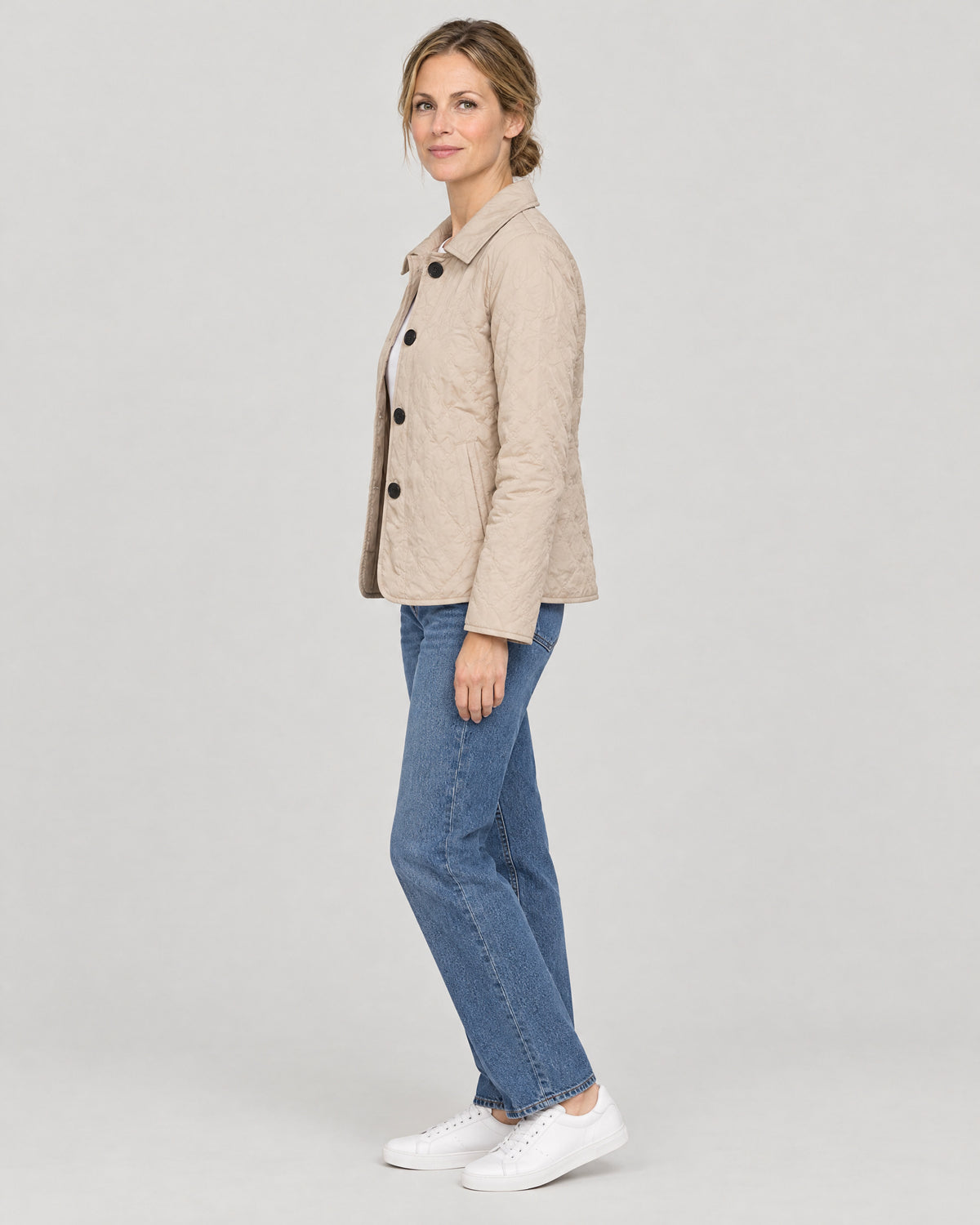 Steppjacke – Seitenansicht