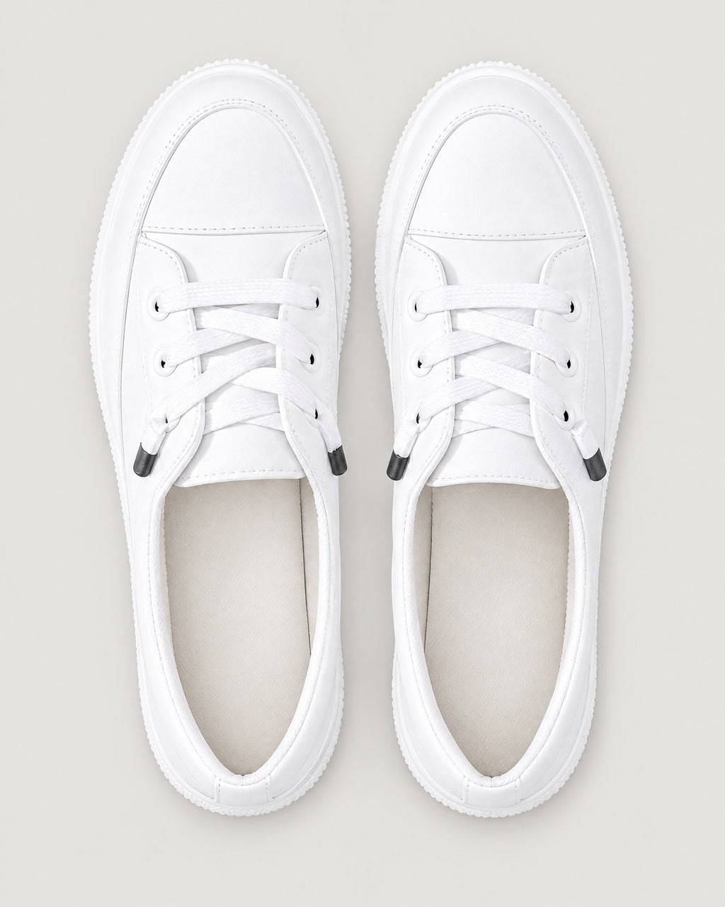 Slip-on Sneaker Damen Weiß – Draufsicht mit Innensohle