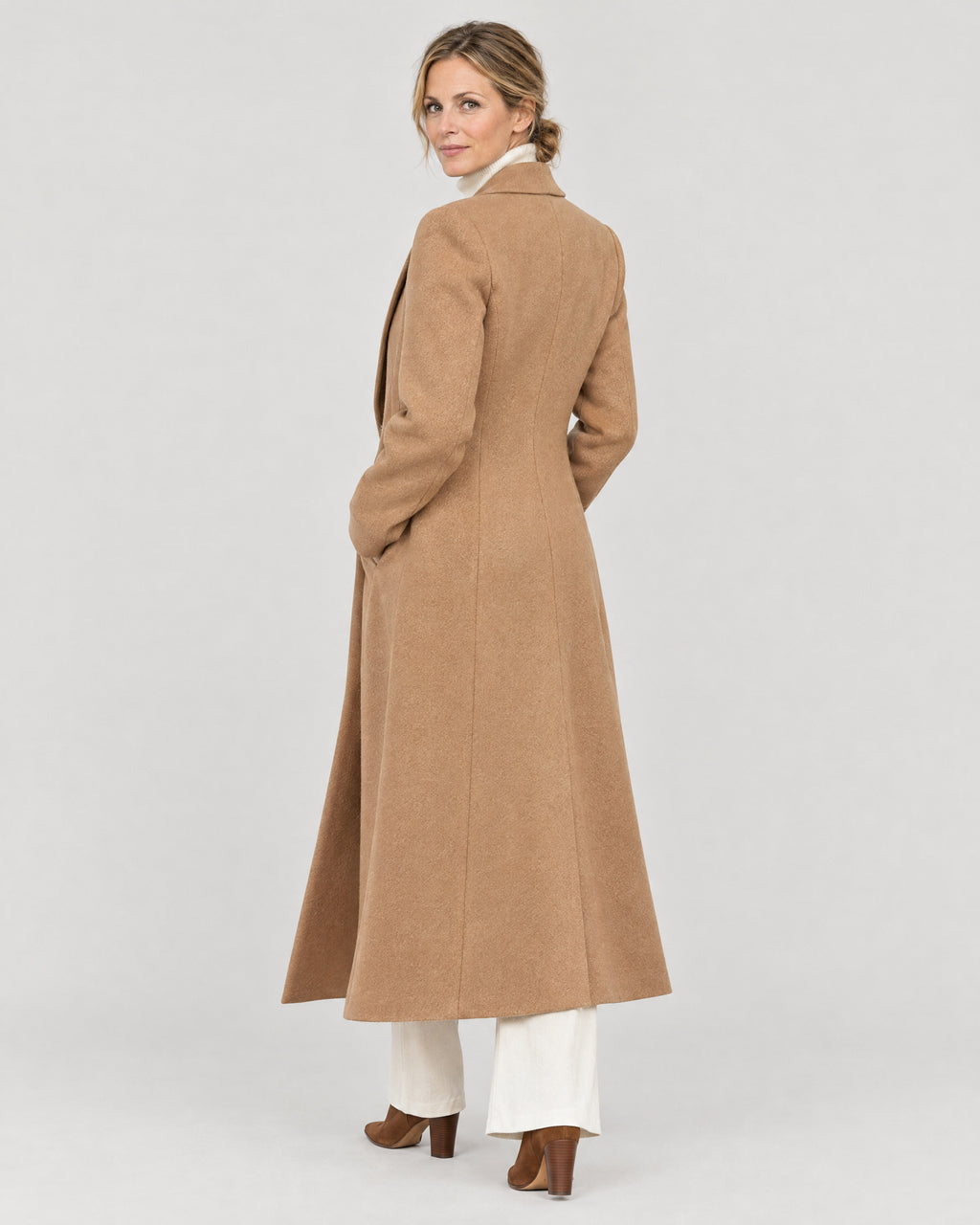 Longline Mantel – Rückansicht