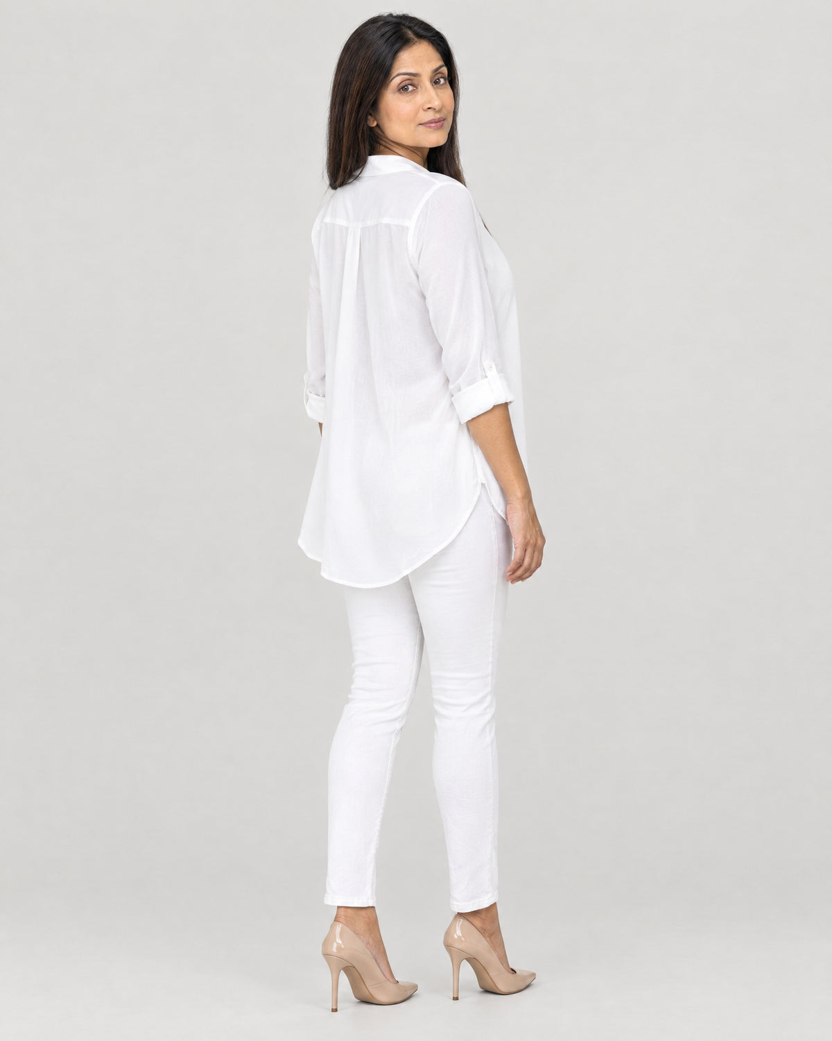 Chiffonbluse – Rückansicht